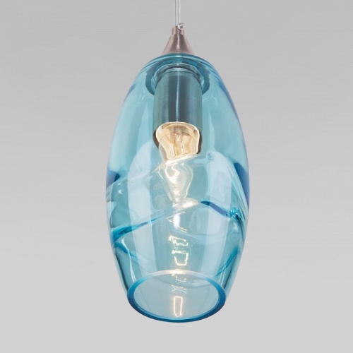 Подвесной светильник Eurosvet Lotus 50222/1 голубой в Радужном фото 3