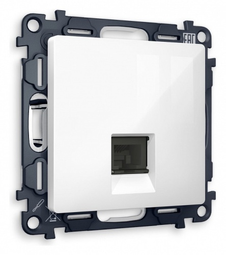 Розетка телефонная RJ-11 со штрокой, без рамки Ambrella Volt ALFA MA112030 в Нижнем Новгороде