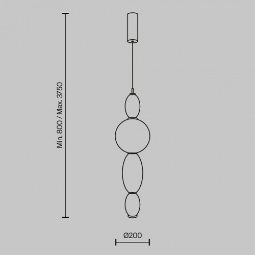 Подвесной светильник Maytoni Adore MOD297PL-L12BS3K в Нижнем Новгороде фото 7