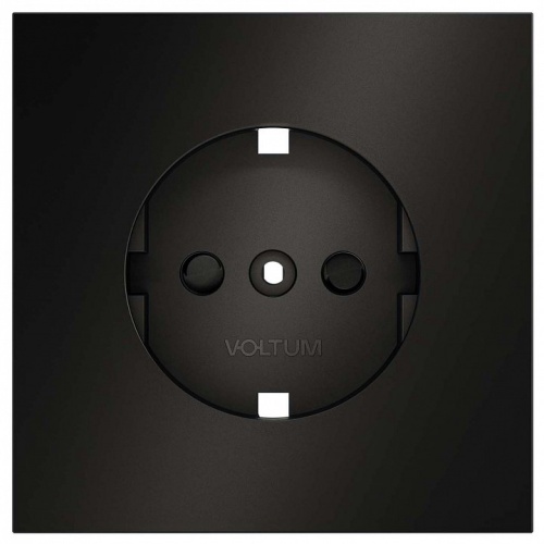 Накладка для розетки с заземлением и со шторками Voltum S70 METAL VLSM000712 в Нижнем Новгороде