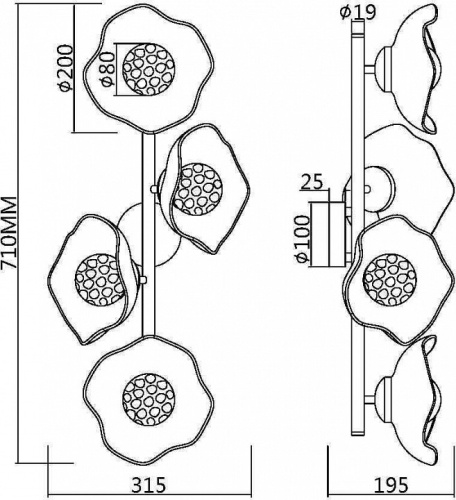 Бра Maytoni Miracle MOD207WL-04BS в Нижнем Новгороде фото 4