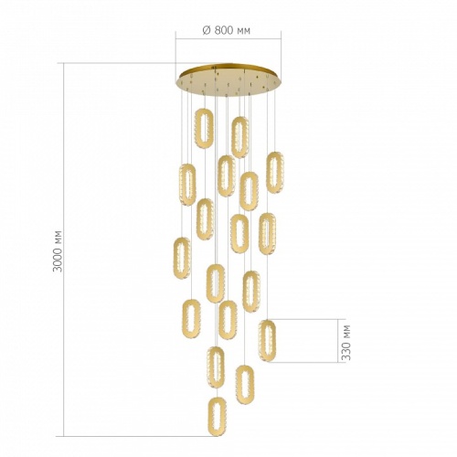 Подвесная люстра ST-Luce Allungo SL6506.203.18 в Нижнем Новгороде фото 3
