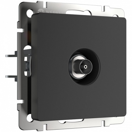 ТВ-розетка проходная без рамки Werkel черные матовый W1184008 в Нижнем Новгороде