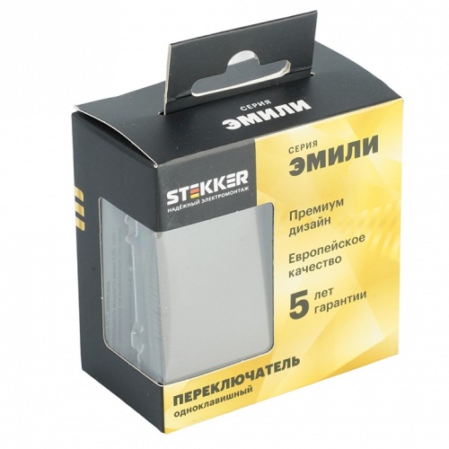 Переключатель перекрестный одноклавишный Stekker Эмили 49919 в Нижнем Новгороде фото 5