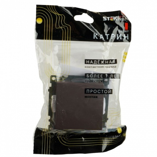 Переключатель перекрестный одноклавишный без рамки Stekker Катрин 49180 в Нижнем Новгороде фото 4