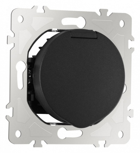 Розетка влагозащищенная с заземлением и со шторкой с крышкой Arte Milano am-202 202.41-1.black в Нижнем Новгороде фото 9