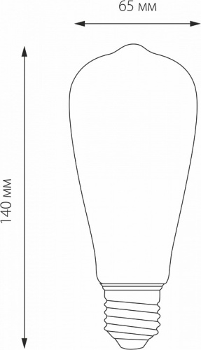 Лампа светодиодная Elektrostandard ST64 F E27 6Вт 3300K a048279 в Нижнем Новгороде фото 2