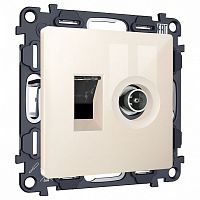 ТВ-розетка и розетка Ethernet RJ-45 без рамки Ambrella Volt ALFA MA312510 в Нижнем Новгороде