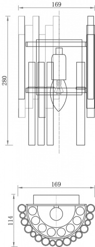 Накладной светильник Maytoni Coliseo MOD135WL-01BS в Артемовском фото 4