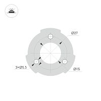 Светильник LGD-SWAMP-BOLL-H100-7W Warm3000 (GR, 93 deg, 230V) (Arlight, IP65 Металл, 3 года) в Дагестанские Огни