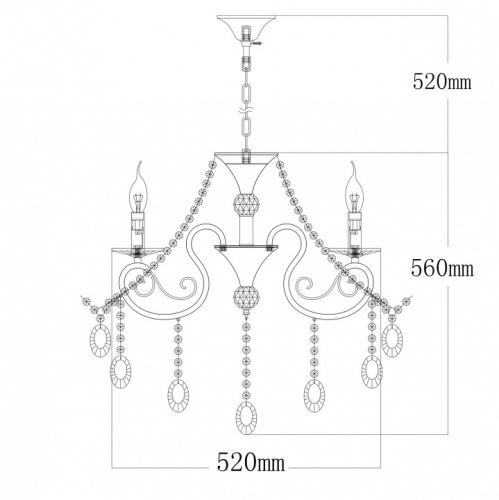 Подвесная люстра MW-Light Адель 4 373011705 в Тюмени фото 2