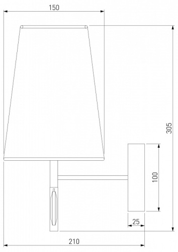 Бра Eurosvet Milazzo 60137/1 хром в Кольчугино фото 2