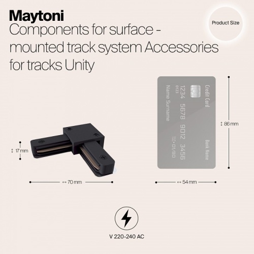 Соединитель Maytoni Accessories for tracks TRA001CL-11B в Сочи фото 2