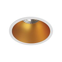 DK3026-WG Встраиваемый светильник, IP 20, 10 Вт, GU5.3, LED, белый/золотой, пластик в Липецке