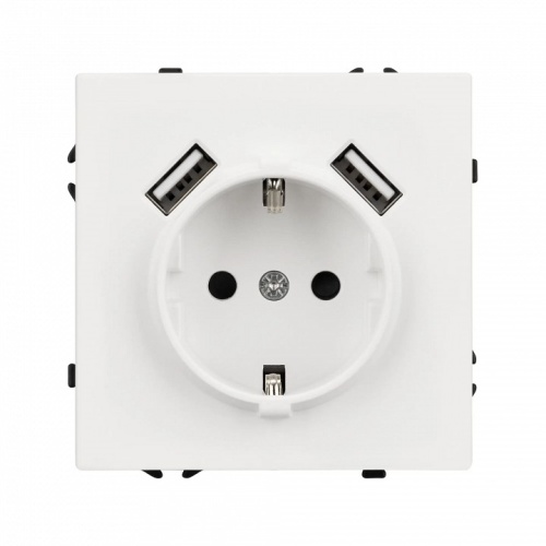 Розетка с заземлением и 2хUSB type A, без рамки Arlight SCT 054288 в Нижнем Новгороде фото 3