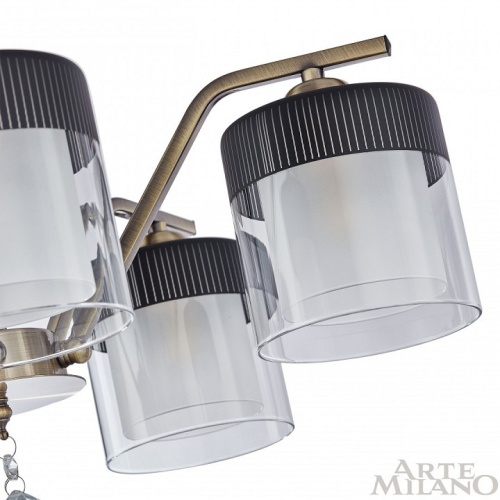 Люстра на штанге Arte Milano Napoli-2646 332646/5 AB+BK в Нижнем Новгороде фото 5