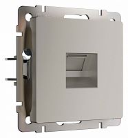 Розетка Ethernet RJ-45 и со шторками, без рамки Werkel дымчатый W1281004 в Нижнем Новгороде