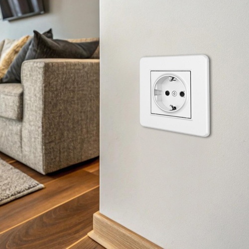 Розетка с заземлением и со шторкой Arte Milano SET16-1 SET16-1-40-1 white в Нижнем Новгороде фото 2