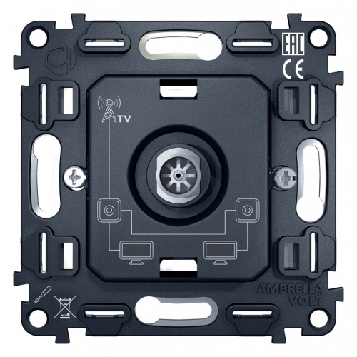 Механизм ТВ-розетки проходной Ambrella Volt Quant VM211 в Нижнем Новгороде