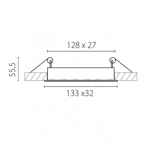 Встраиваемый светильник Lightstar Guarda 080246 в Нижнем Новгороде фото 2
