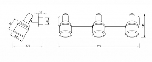 Спот Freya Arlette FR7003WL-03BZ в Ермолино фото 2