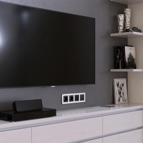 Рамка на 4 поста Werkel Platinum (алюминий) W0042606 в Нижнем Новгороде фото 3