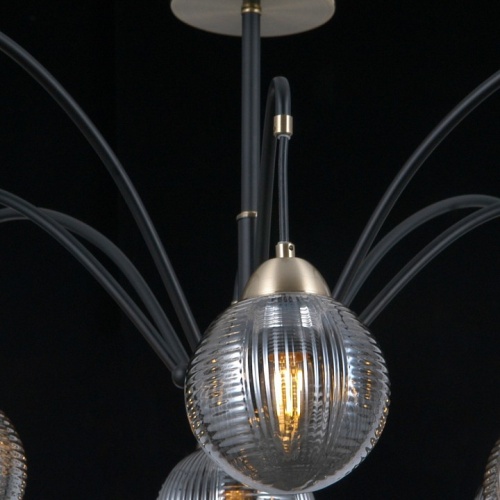 Люстра на штанге ILLUMICO  IL0433-8PSQ-79 BK AB в Нижнем Новгороде фото 5