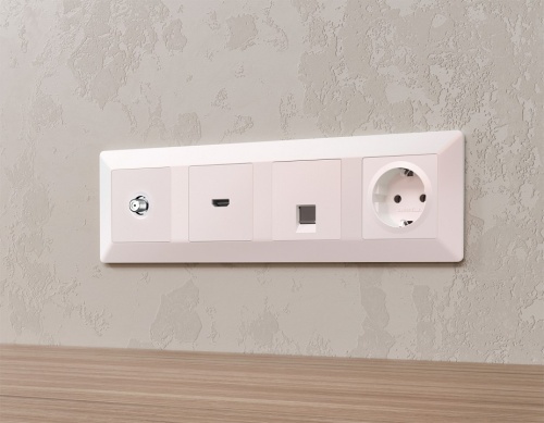 ТВ-розетка без рамки Ambrella Volt ALFA MA213050 в Нижнем Новгороде фото 2