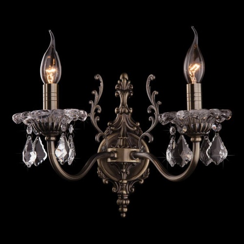 Бра Eurosvet Elisha 3281/2 античная бронза/прозрачный хрусталь Strotskis в Нижнем Новгороде фото 4