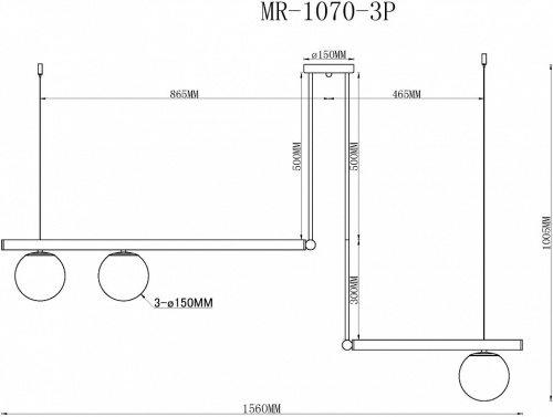 Светильник на штанге MyFar Jenifer MR1070-3P в Нижнем Новгороде фото 5