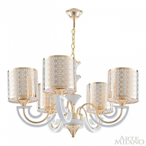 Подвесная люстра Arte Milano Florentia-8857 308857/5 Wh/Gd в Нижнем Новгороде фото 2
