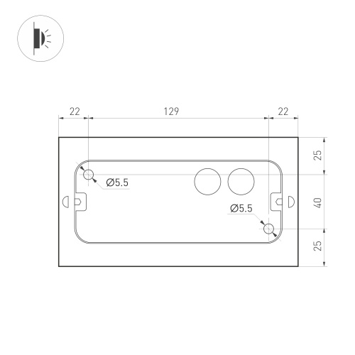 Светильник SP-WALL-FLAT-S170x90-2x6W Warm3000 (GR, 120 deg, 230V) (Arlight, IP54 Металл, 3 года) в Серпухове фото 2