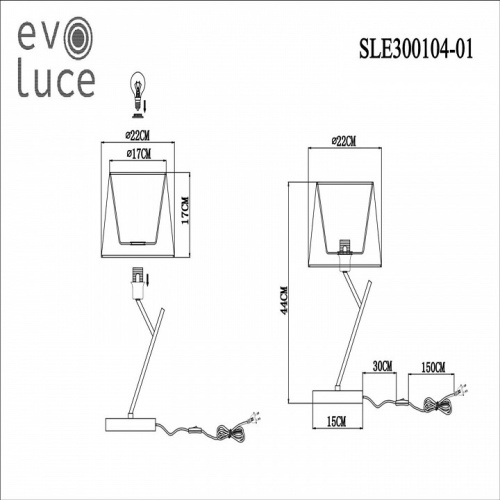 Настольная лампа декоративная EVOLUCE Denice SLE300104-01 в Бородино фото 7