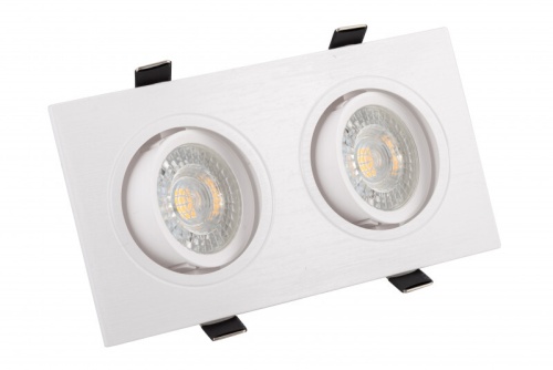 DK3022-WH Встраиваемый светильник, IP 20, 10 Вт, GU5.3, LED, белый, пластик в Кольчугино
