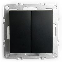Выключатель двухклавишный без рамки Stekker Эрна 49149 в Нижнем Новгороде