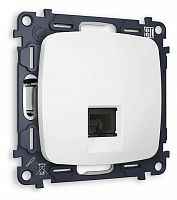 Розетка Ethernet RJ-45 и со шторками, без рамки Ambrella Volt OMEGA MO132010 в Нижнем Новгороде