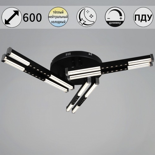 Люстра на штанге  24090-0.3-06 BK в Нижнем Новгороде фото 6