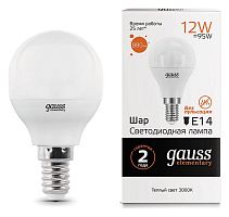 Лампа светодиодная Gauss LED Elementary E14 12Вт 3000K 53112 в Нижнем Новгороде