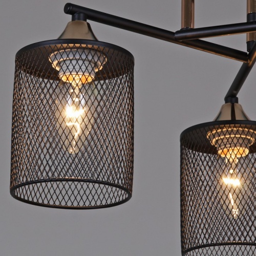 Люстра на штанге  91360-0.3-03 BK+FG в Нижнем Новгороде фото 3