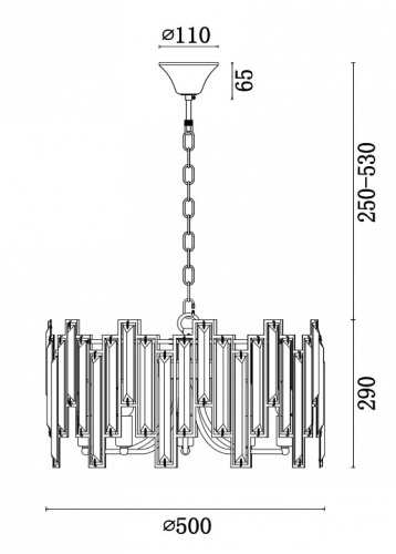 Подвесной светильник Freya Megan FR5085PL-05CH в Нижнем Новгороде фото 3