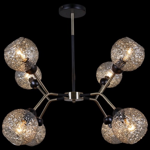 Люстра на штанге ILLUMICO  IL0268-8PSQ-79 BK AB в Нижнем Новгороде