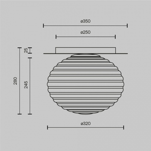 Накладной светильник Maytoni Reels MOD268CL-01B в Похвистнево фото 3