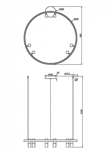 Подвесная люстра Maytoni Halo MOD102PL-L42WK в Новороссийске фото 3