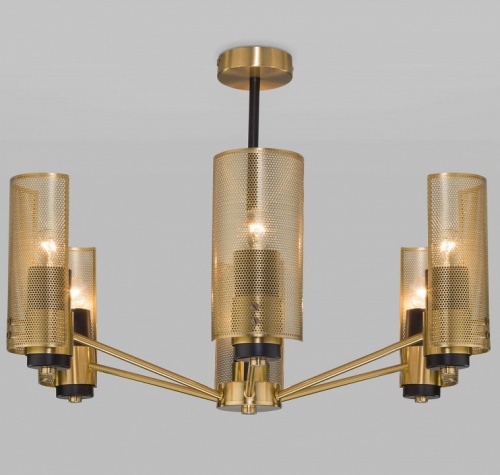 Люстра на штанге Eurosvet Grino 70139/6 латунь в Нижнем Новгороде фото 3
