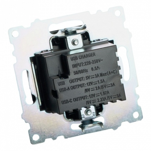 Розетка 2хUSB type A и C без рамки Stekker Катрин 50055 в Нижнем Новгороде фото 7