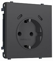 Розетка с заземлением и со шторкой и 2хUSB C, без рамки Ambrella Volt MS MS910510 в Нижнем Новгороде