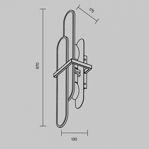 Накладной светильник Maytoni Marmo MOD099WL-02G1 в Нижнем Новгороде фото 4