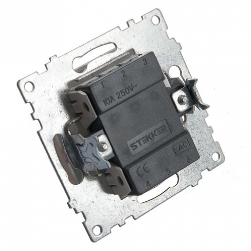 Выключатель одноклавишный Stekker Катрин 39589 в Нижнем Новгороде фото 5