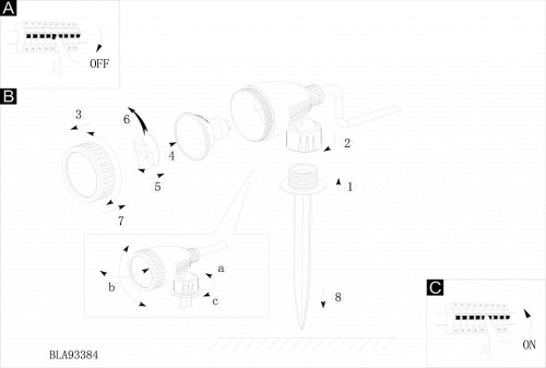 Наземный низкий светильник Eglo Nema 1 93384 в Нижнем Новгороде фото 2