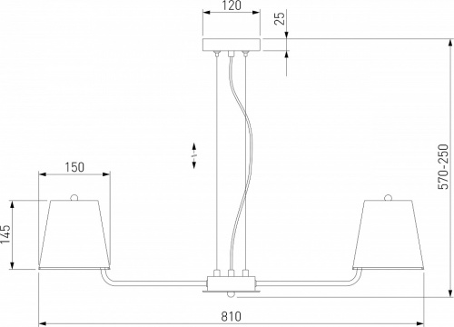 Подвесная люстра Eurosvet Amaretto 60155/8 хром в Коркино фото 2